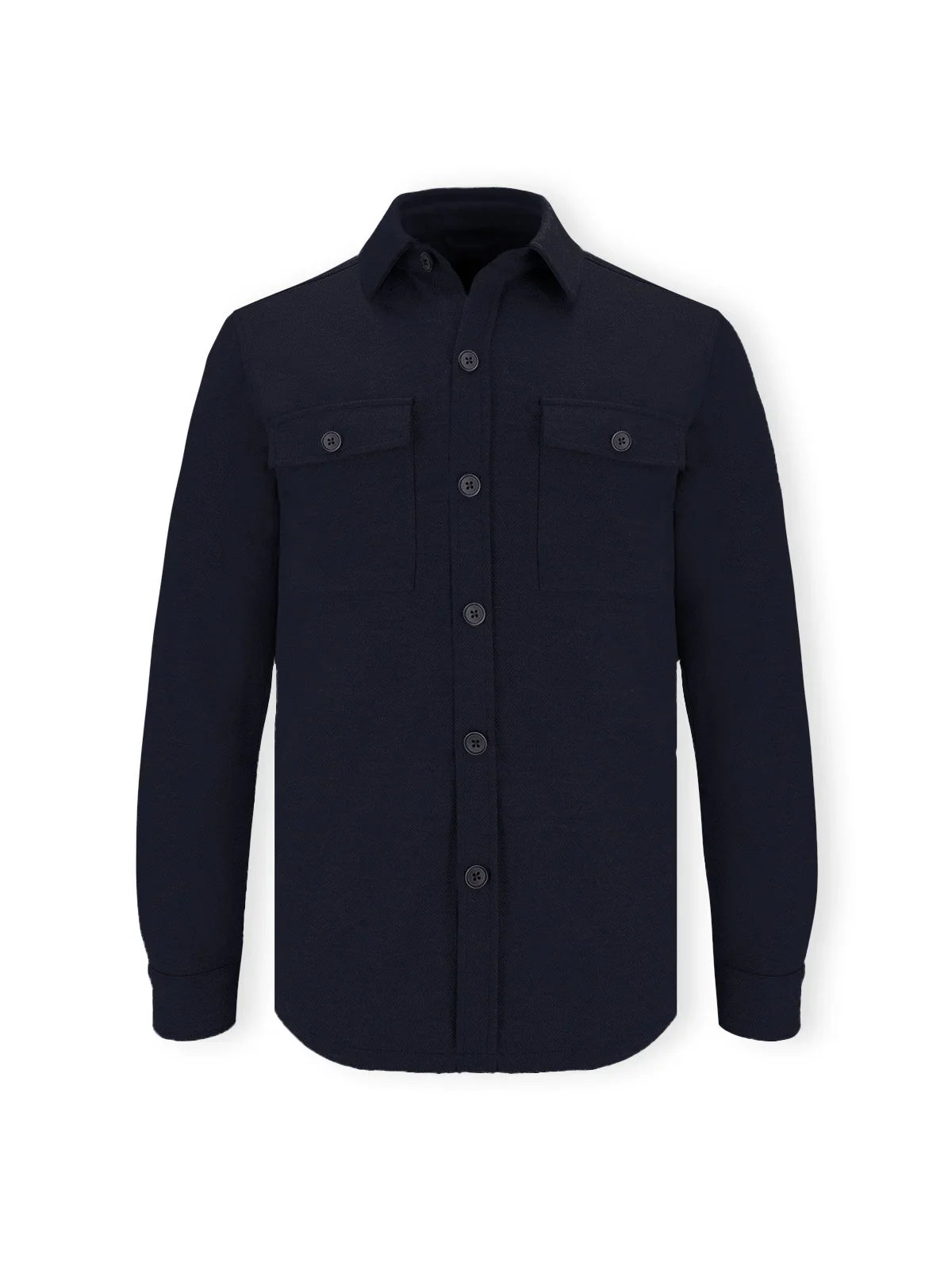Surchemise effet maille marine - IZAC