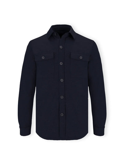 Surchemise effet maille marine - IZAC