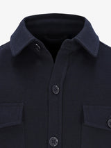 Surchemise effet maille marine - IZAC