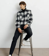 Surchemise à petits carreaux grise - IZAC