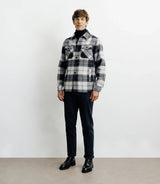 Surchemise à grands carreaux marine - IZAC