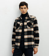 Surchemise à grands carreaux marron - IZAC