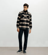 Surchemise à grands carreaux marron - IZAC