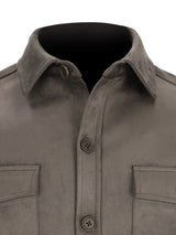 Surchemise en suédine chatain - IZAC