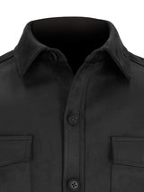 Surchemise en suédine noir - IZAC