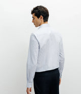 Chemise casual à rayures ciel - IZAC