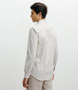 Chemise casual à imprimé fleurs beige - IZAC