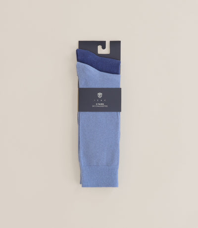 Pack de 2 chaussettes indigo - IZAC