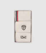Boite de chaussettes avec logo blanc - IZAC