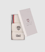 Boite de chaussettes avec logo blanc - IZAC