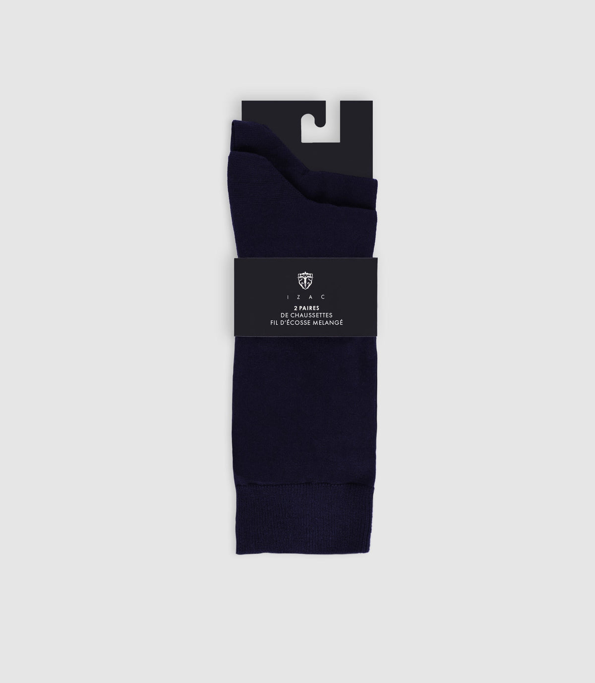 Pack de 2 chaussettes unies marine - IZAC