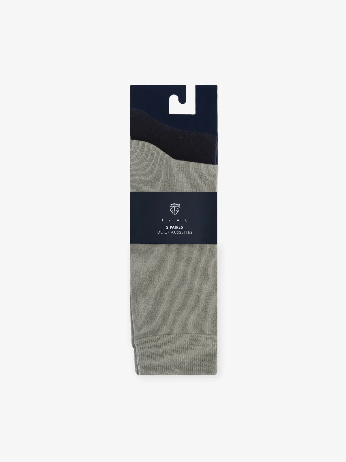 Pack de 2 chaussettes kaki - IZAC