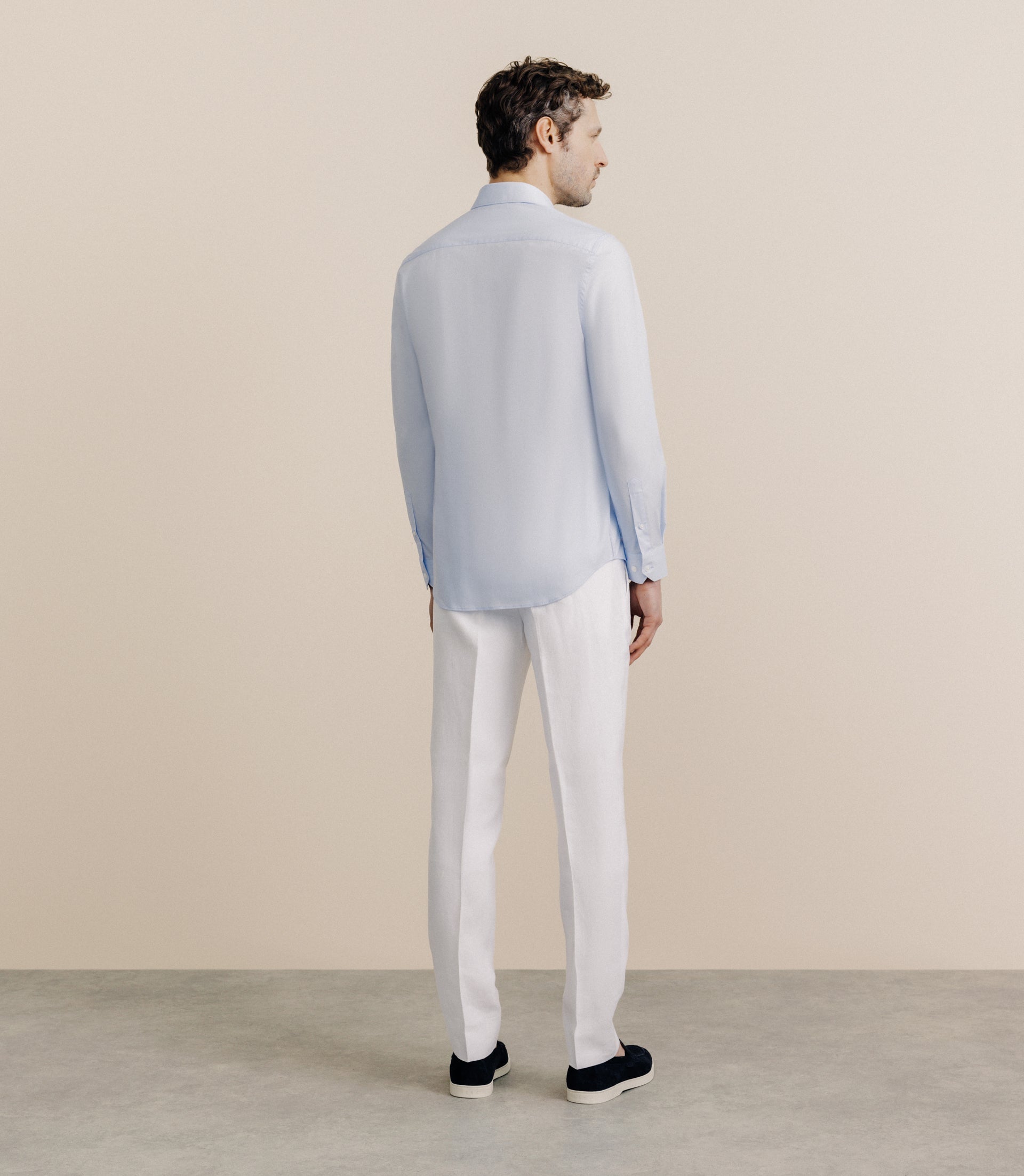 Chemise col français ciel - IZAC