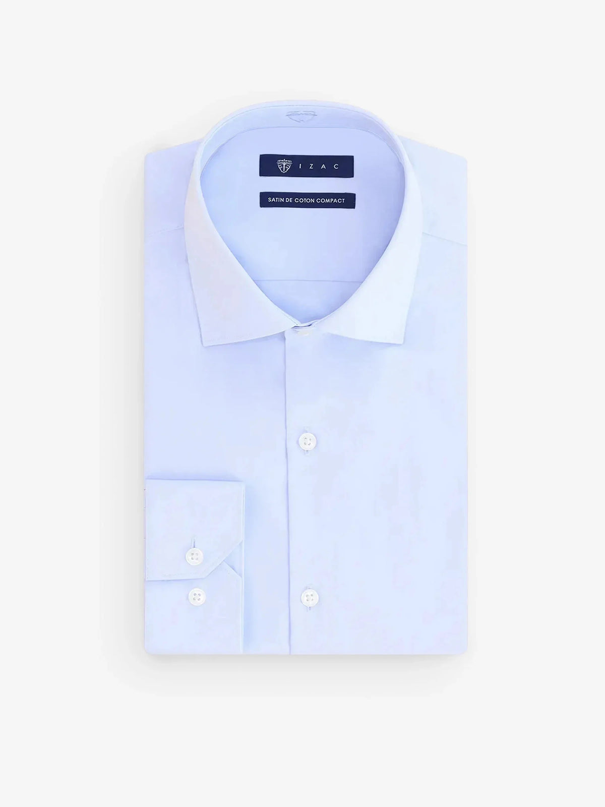 Chemise en satin de coton ciel