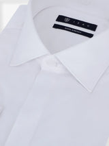 Chemise ville satin de coton blanc - IZAC