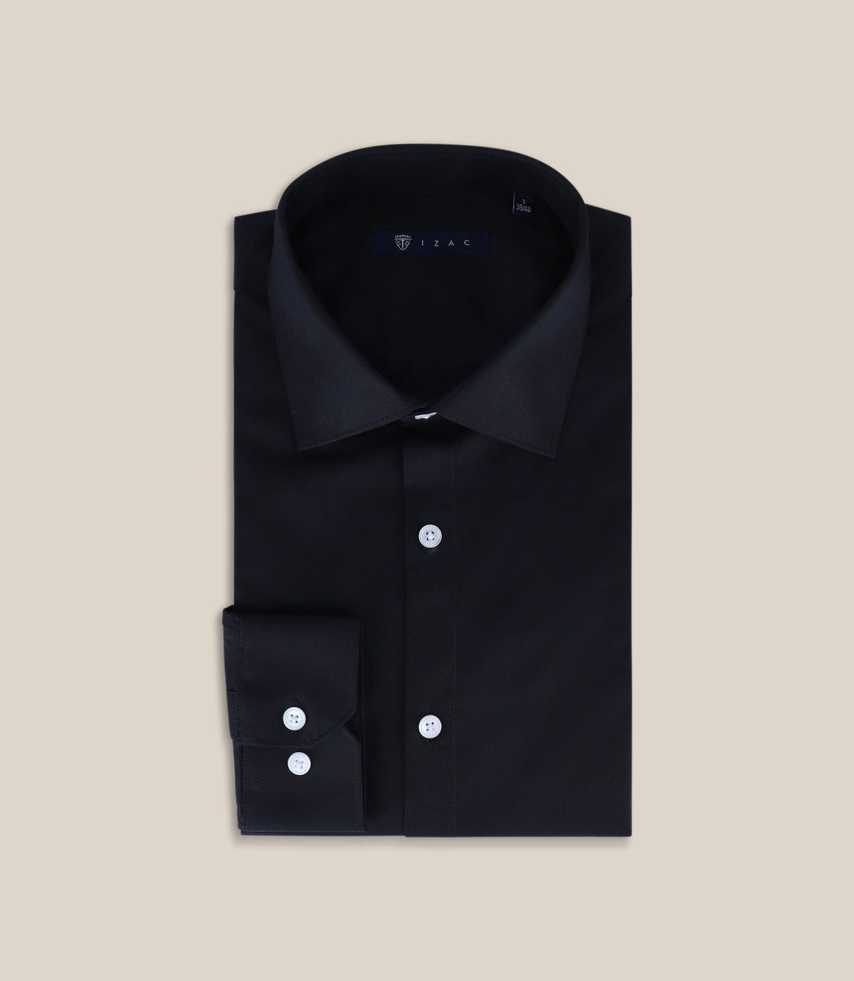 Chemise ville slim noir - IZAC
