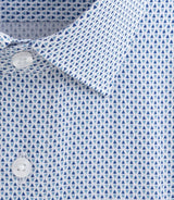 Chemise à imprimé micro motif bleu "Dang" - IZAC