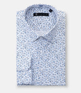 Chemise à imprimé floral bleu "Danielout" - IZAC