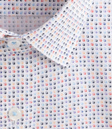 Chemise à imprimé geometrique blanche "Dave" - IZAC