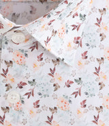 Chemise à imprimé floral blanc "Deus" - IZAC