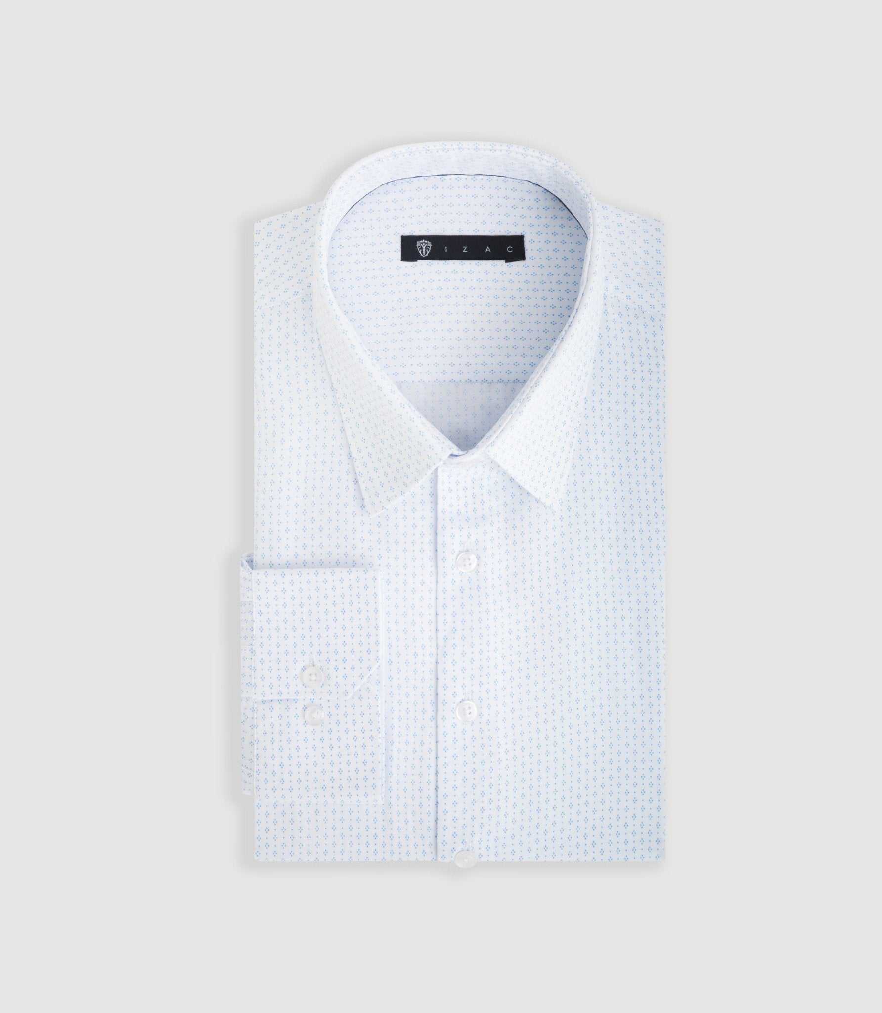 Chemise ville bleu ciel "Difast005" - IZAC