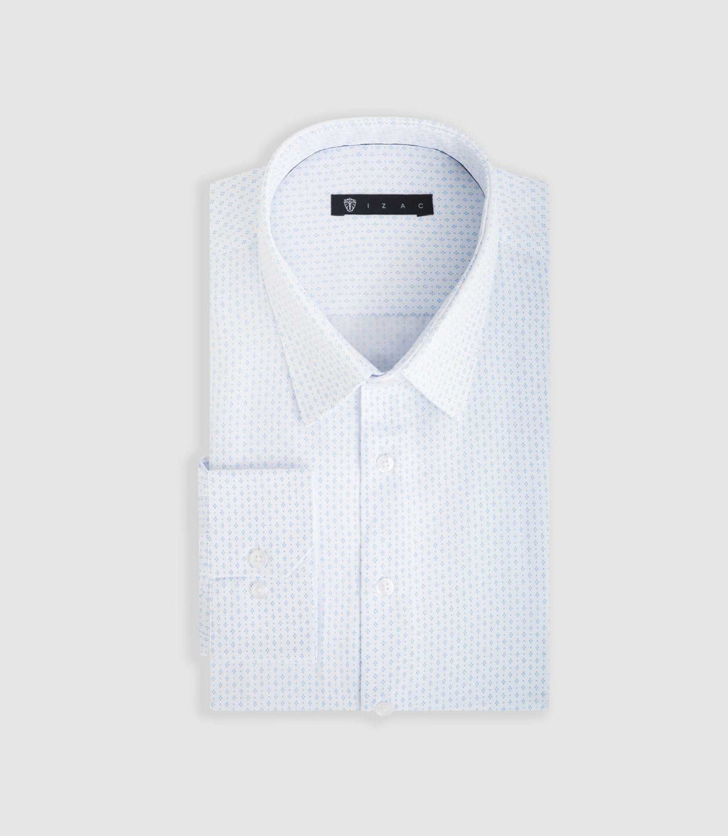 Chemise ville bleu ciel "Difast005" - IZAC