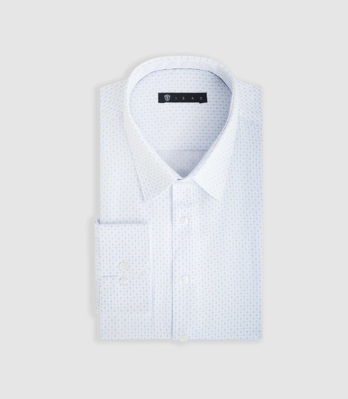 Chemise ville bleu ciel "Difast005" - IZAC