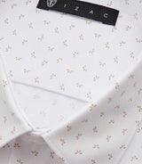 Chemise ville blanche et beige "Difast008" - IZAC