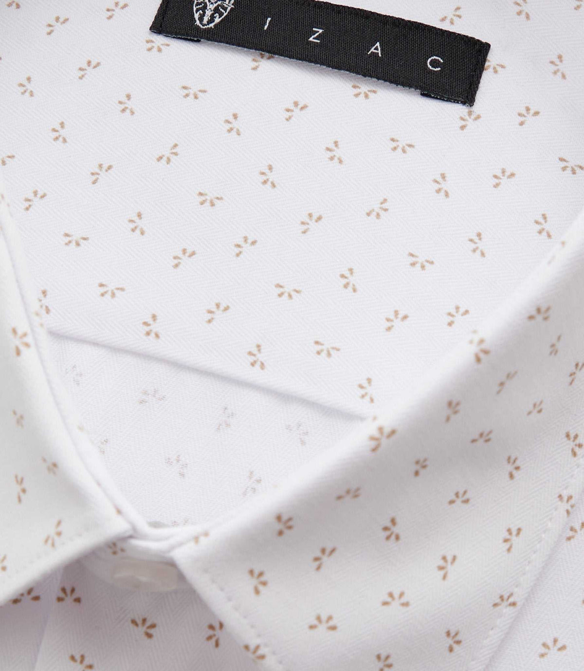 Chemise ville blanche et beige "Difast008" - IZAC
