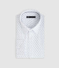 Chemise ville blanche et marine "Difast008" - IZAC