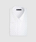 Chemise ville blanche et camel "Difast009" - IZAC