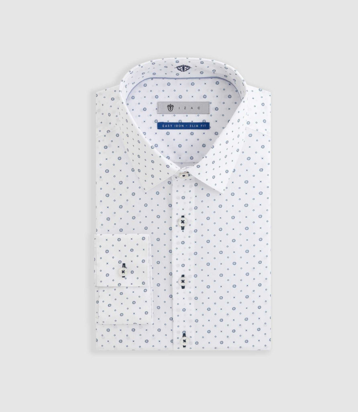 Chemise repassage facile blanche "Dolan" - IZAC