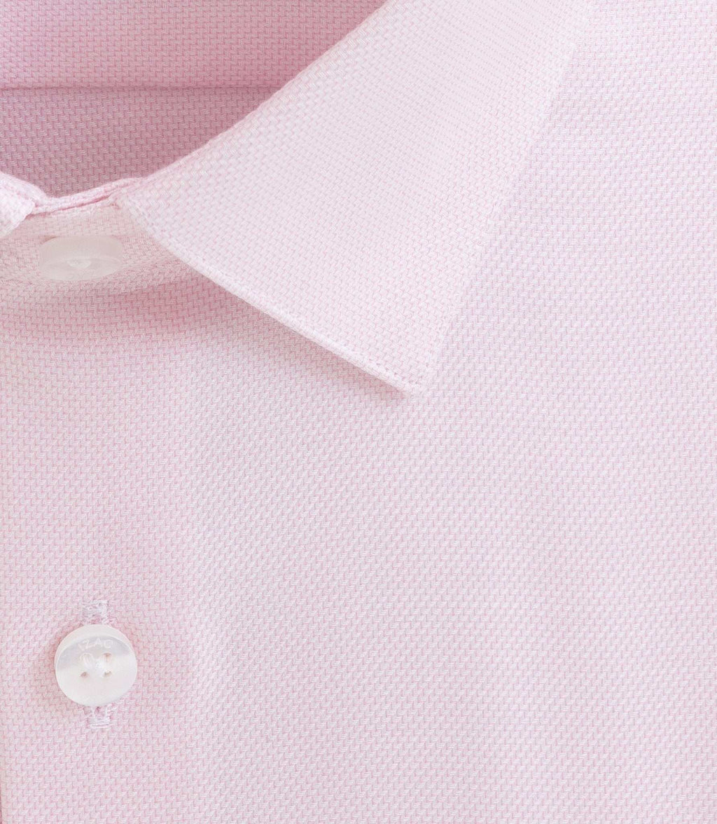 Chemise repassage facile rose "Donjon" - IZAC