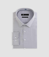 Chemise ville gris clair "Satinslim" - IZAC