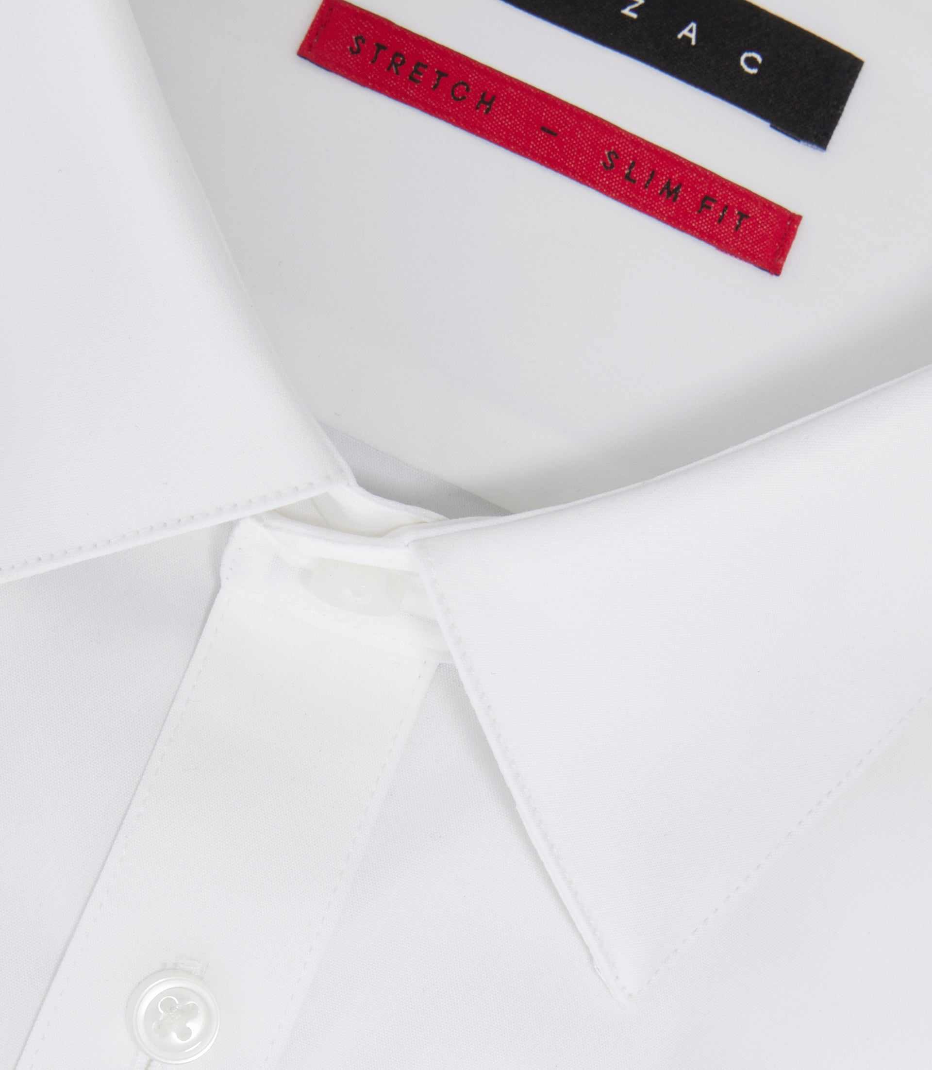 Chemise en popeline stretch blanche "Malte" - IZAC