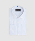 Chemise à rayures bleu ciel "Mazen" - IZAC