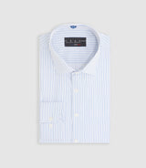Chemise à rayures bleu ciel "Mazen" - IZAC