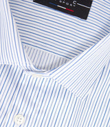 Chemise à rayures bleu ciel "Mazen" - IZAC