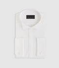 Chemise de cérémonie en satin blanc "Metaphor" - IZAC