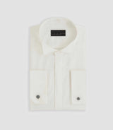 Chemise de cérémonie en satin écru "Metaphor" - IZAC