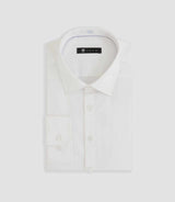 Chemise regular en satin stretch blanche SASTRETCHBSOUT - IZAC