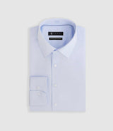 Chemise satin slim ciel "Satinslim" - IZAC
