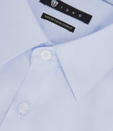 Chemise satin slim ciel "Satinslim" - IZAC