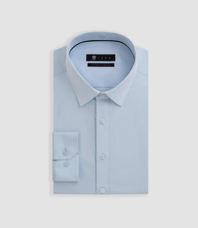 Chemise slim bleu ciel - IZAC