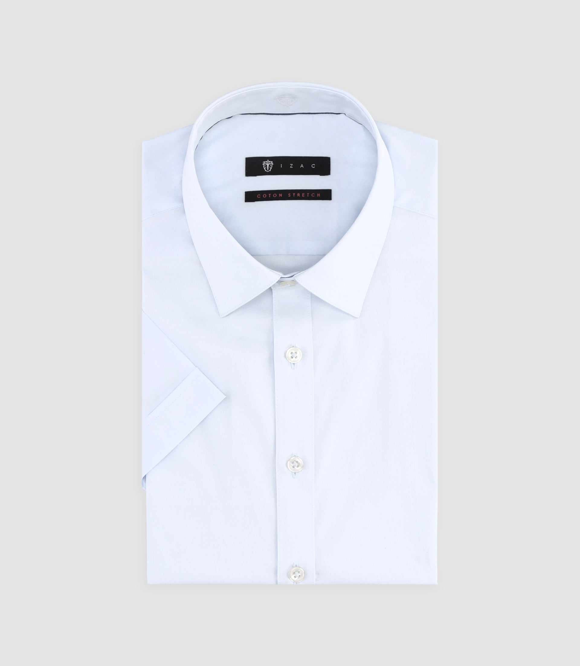 Chemise à manches courtes bleu ciel MANGE - IZAC