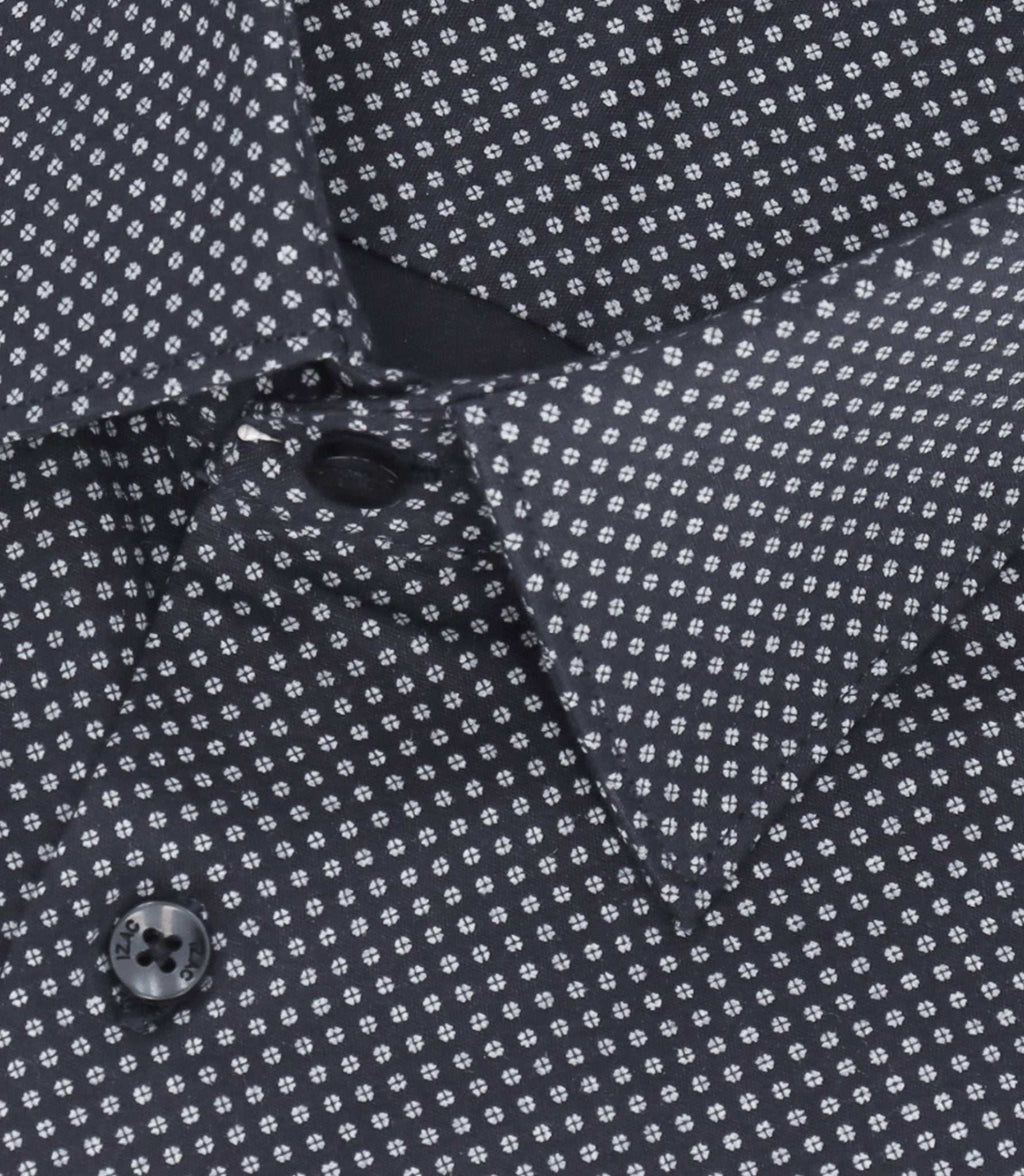 Chemise à imprimé micro motifs marine MARCEAUBT - IZAC