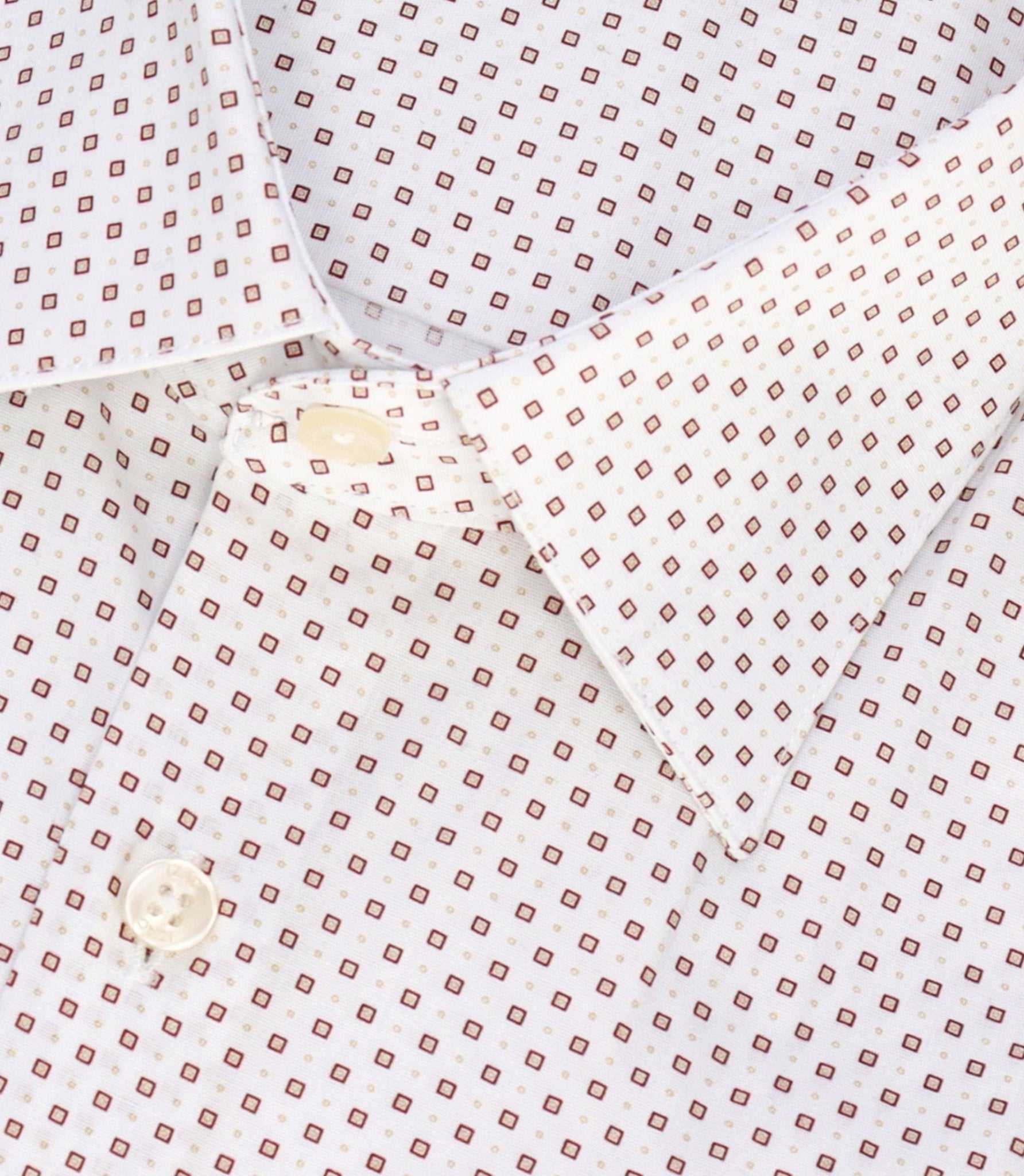 Chemise à imprimé micro motifs blanc - IZAC