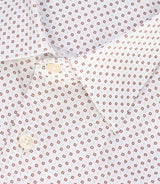 Chemise à imprimé micro motifs blanc - IZAC