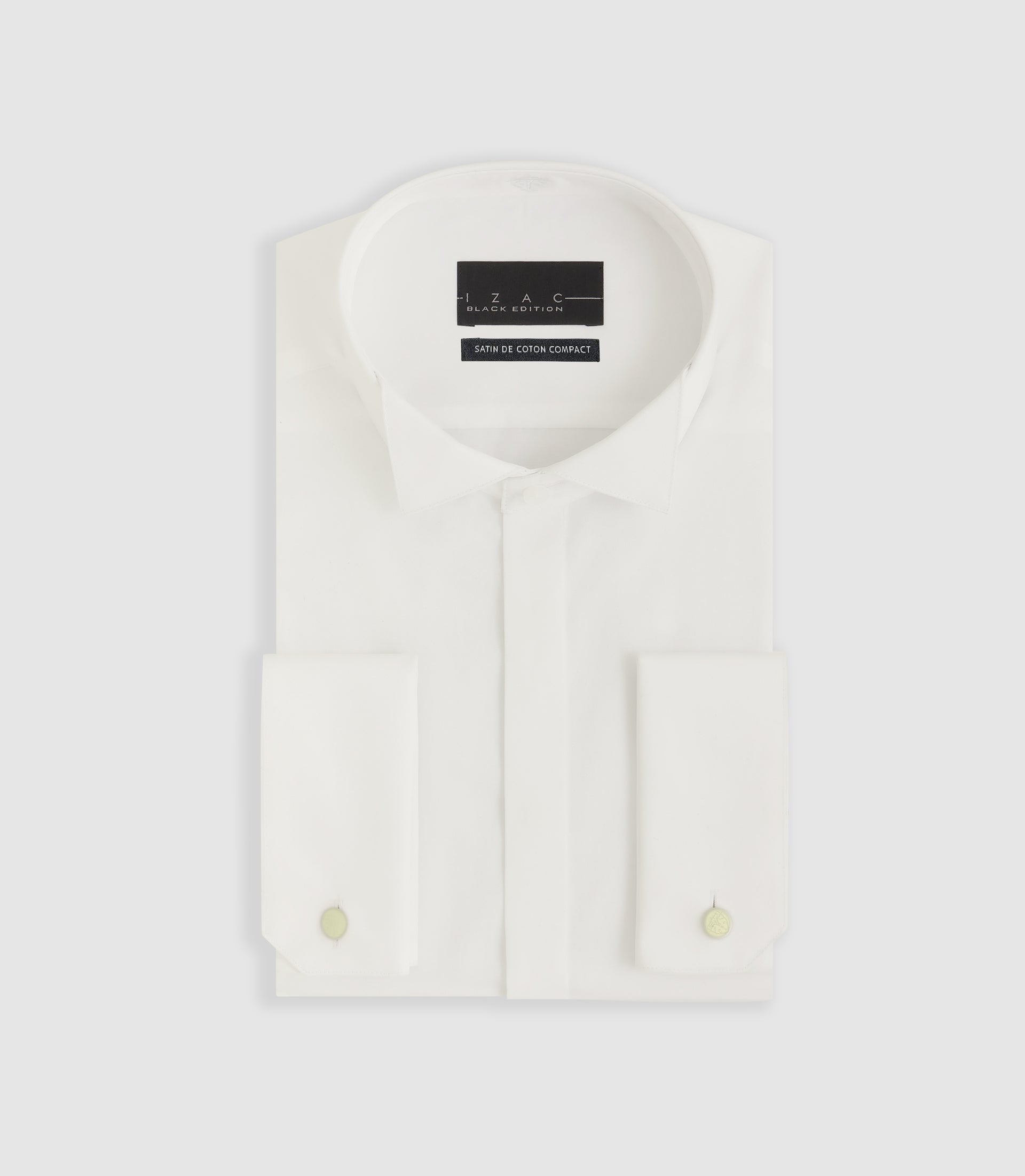 Chemise cérémonie en satin écru METAPHOR - IZAC