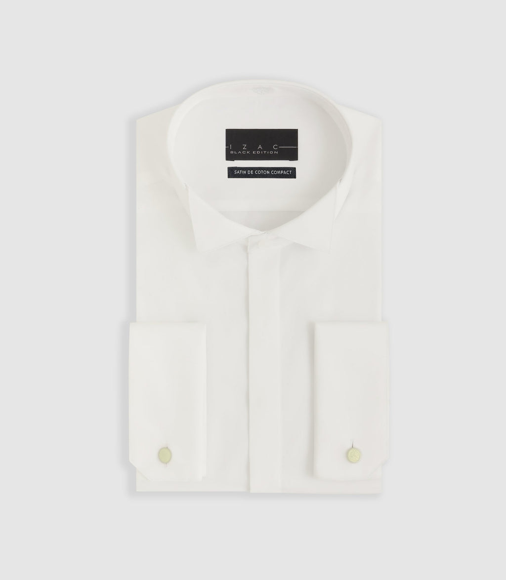 Chemise cérémonie en satin écru METAPHOR - IZAC